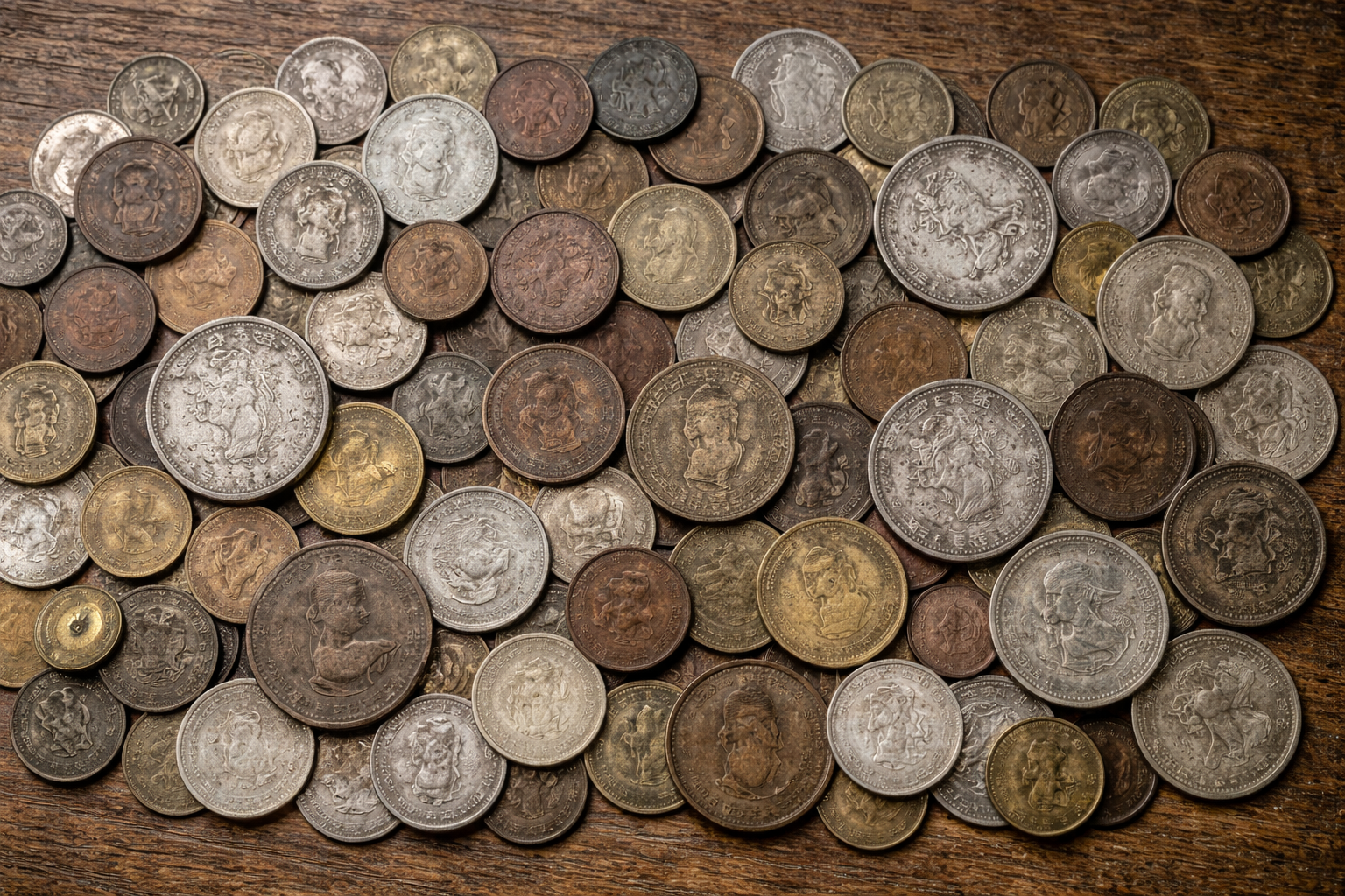 Collection de monnaies anciennes